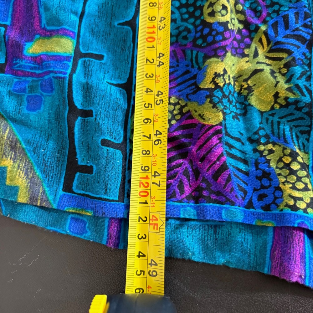 Vintage Moon Dance Wide Leg Jumpsuit Size 8 Aztec Southwestern Blue Funky Artsy - Picture 12 of 16
